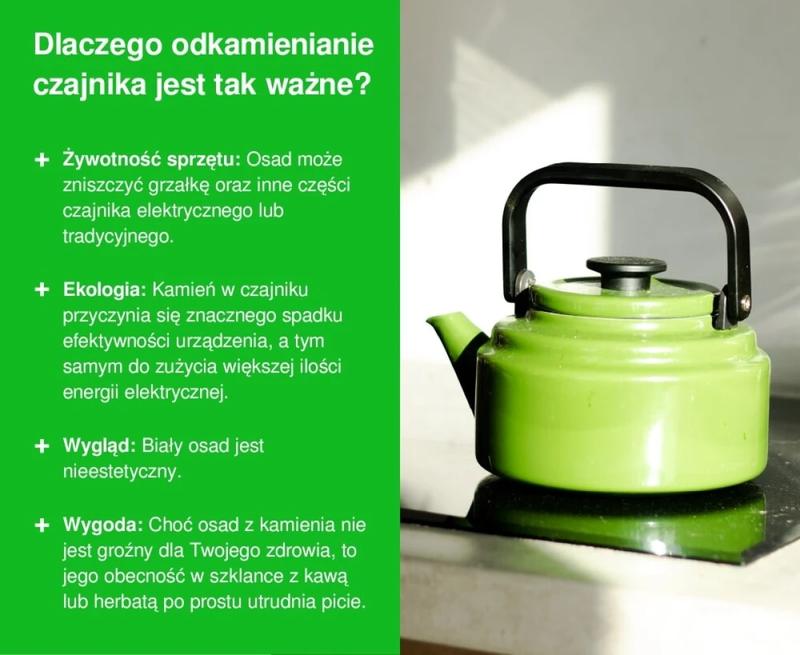 Czyszczenie czajnika sodą